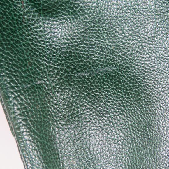 1980s Vintage Dooney & Bourke Forrest Green Leather Drawstring Crossbody Bag - Picture 9 of 10